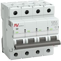 Выключатель автоматический EKF Averes AV-6 4п 2А C 6кА картинка